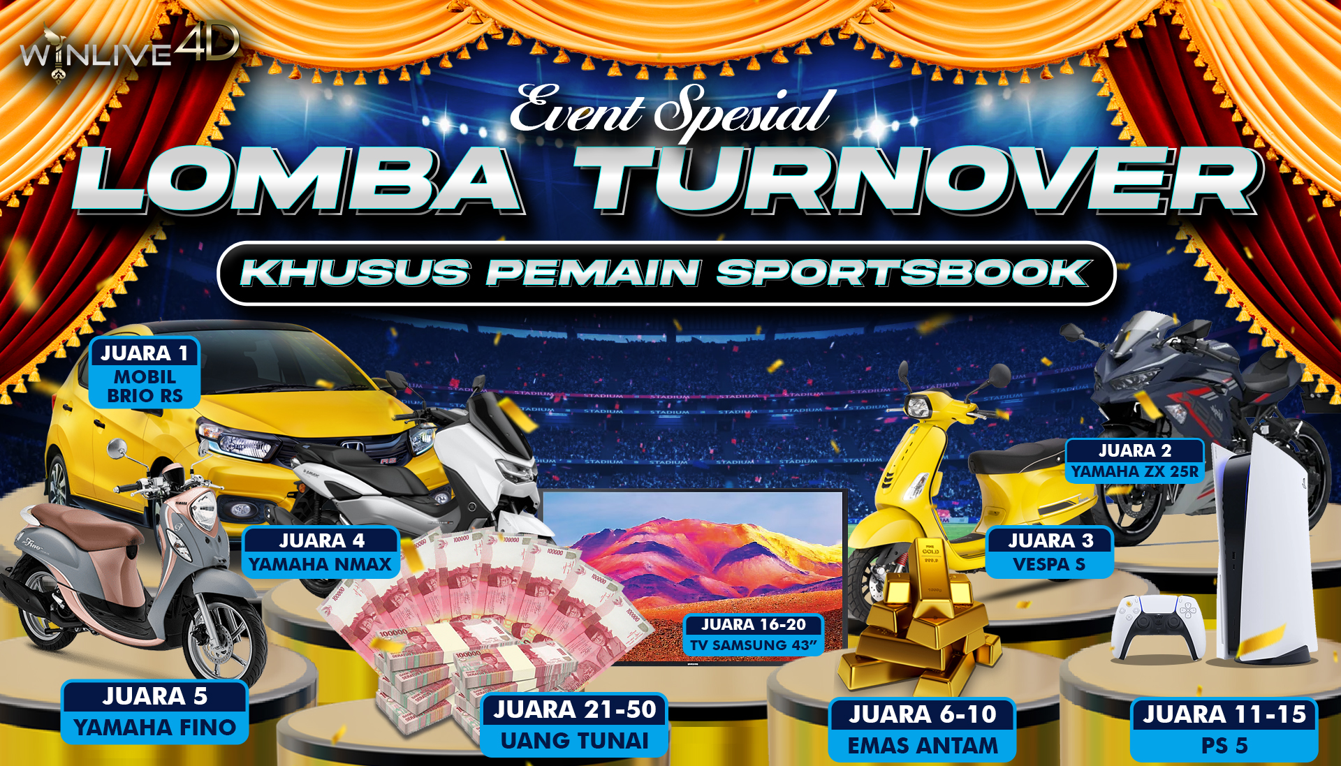 Daftar Pemenang Lomba Turn Over Mingguan SURGAWIN